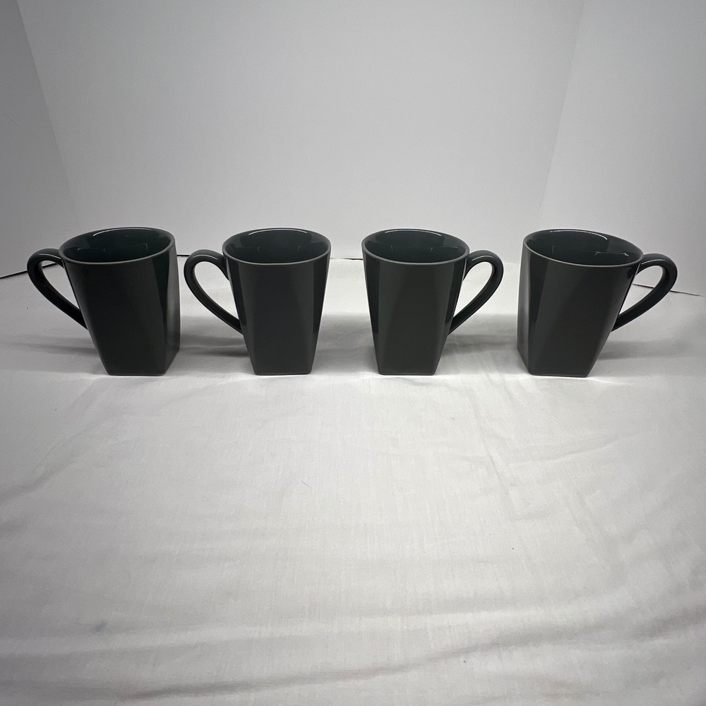 DISCONTINUED Shortbread‎ Gray Coffee Mugs by FOOD NETWORK